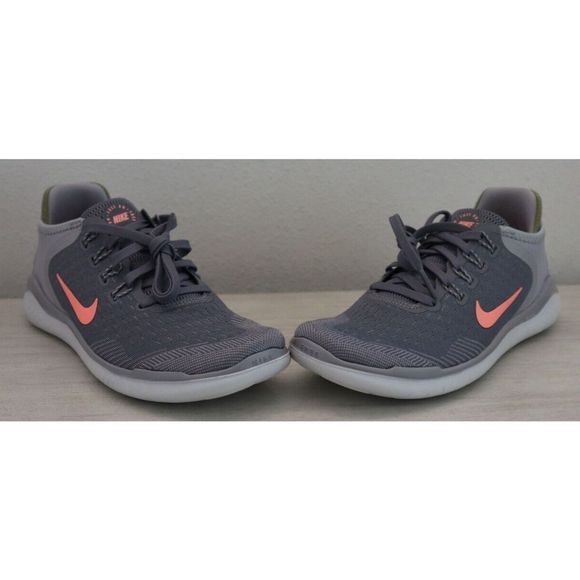 Nike 942837-005 Women's Sz 6 Gunsmoke Gray Free Rn 2018 Running Shoes $100+ - Picture 6 of 8